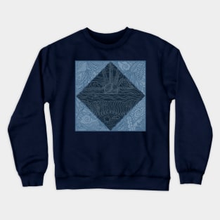 NATURE MANDALA BLUE Crewneck Sweatshirt